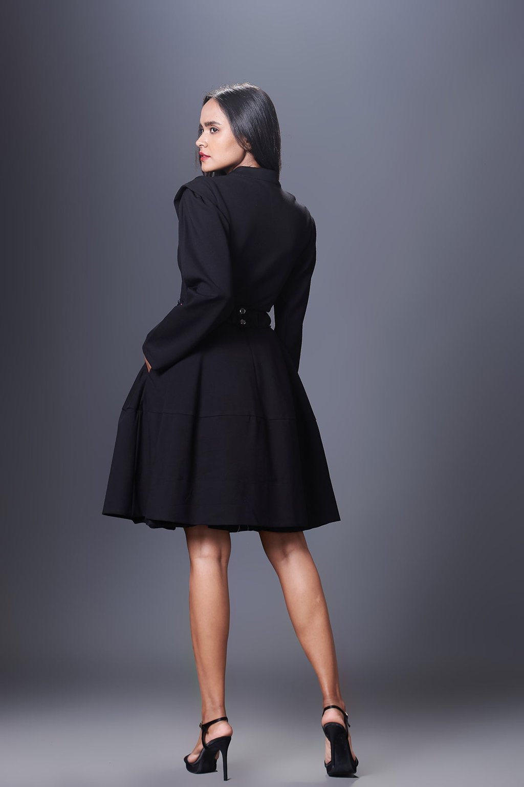 Jacket Dress with Hand Embroidered Belt