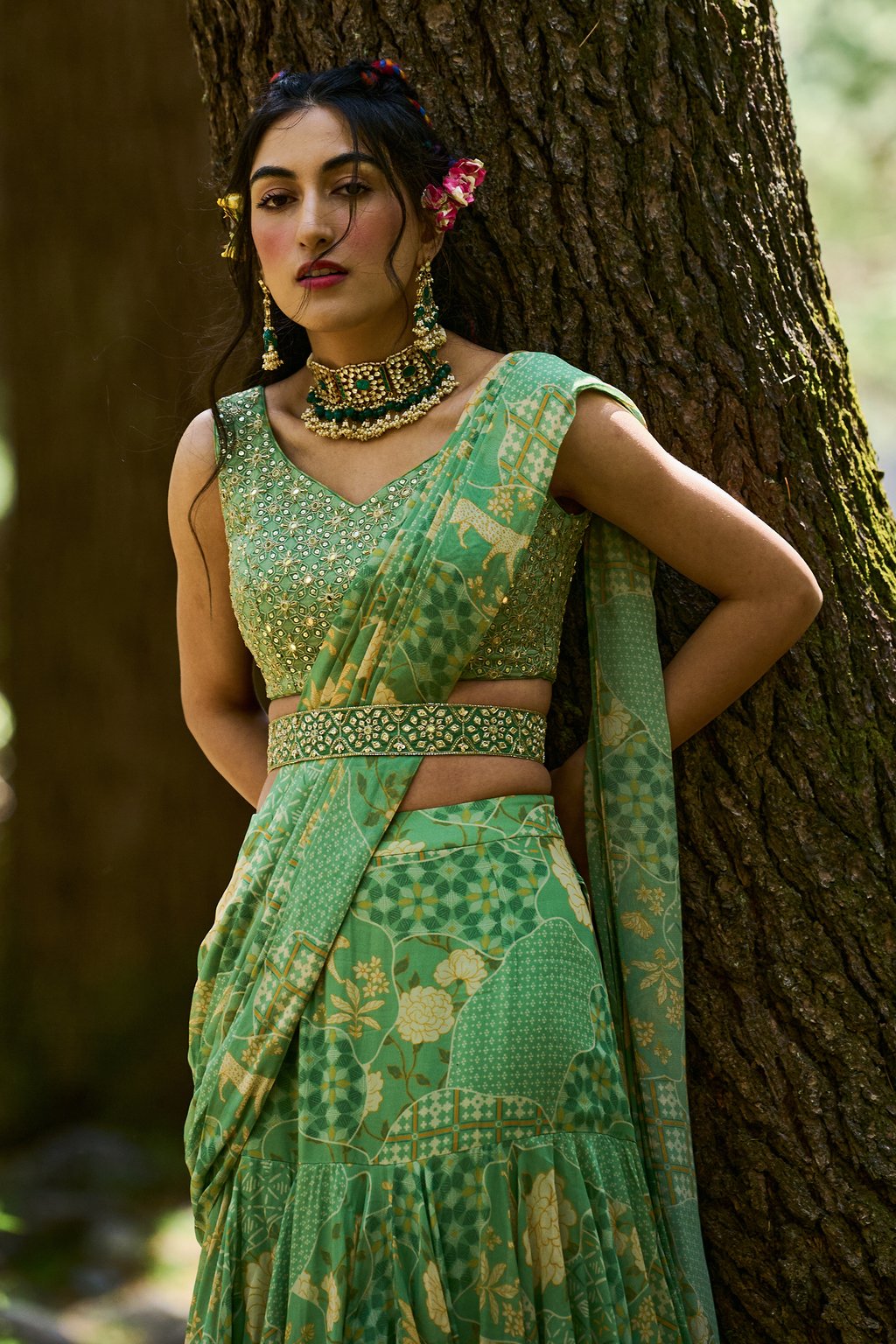 Malika Saree Set