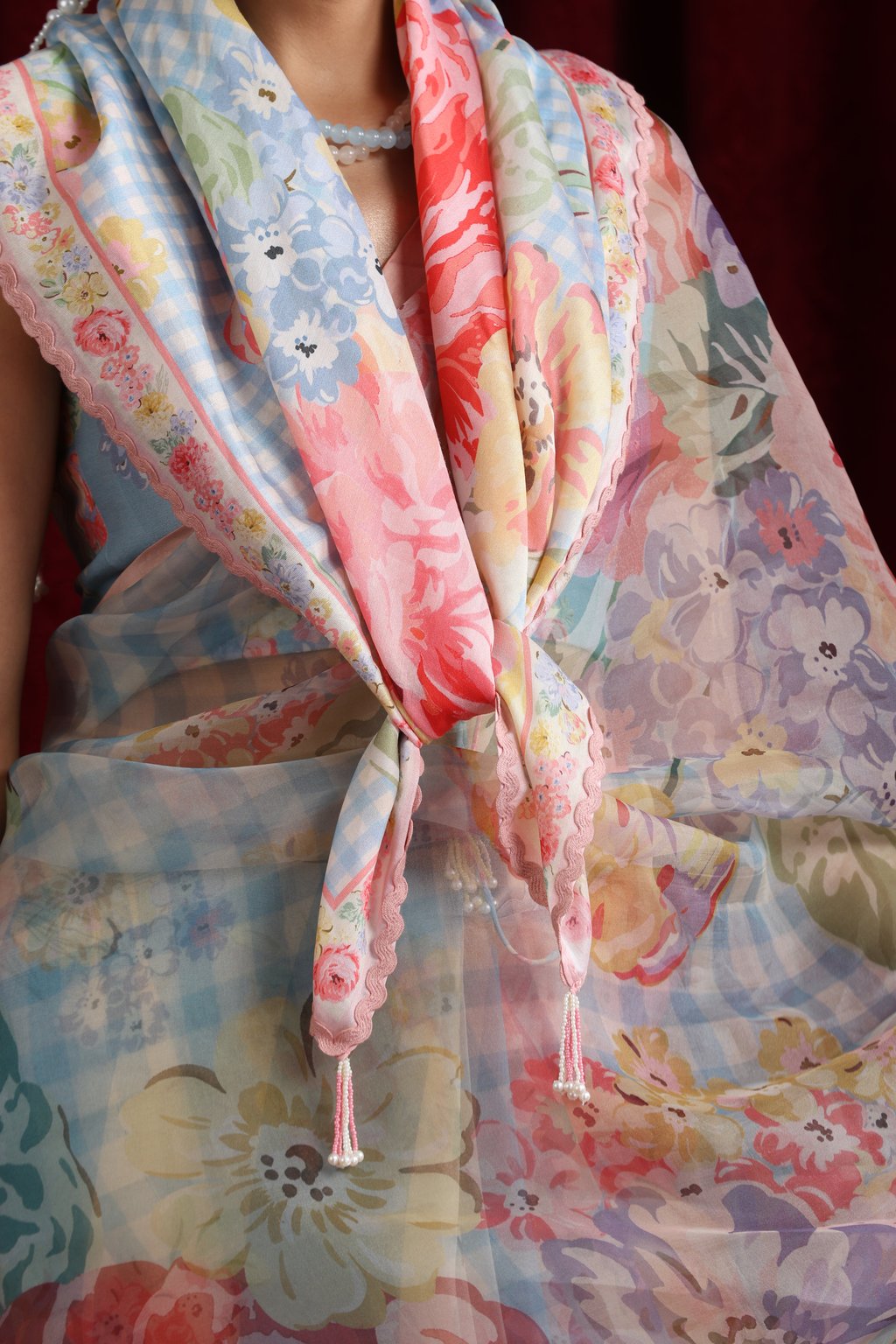 Rani Bloom Saree Set