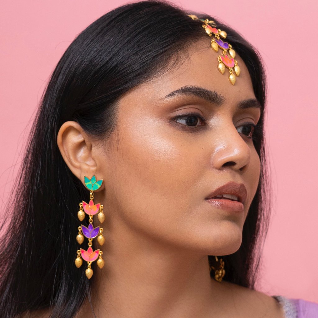 Mystic Lotus Earrings