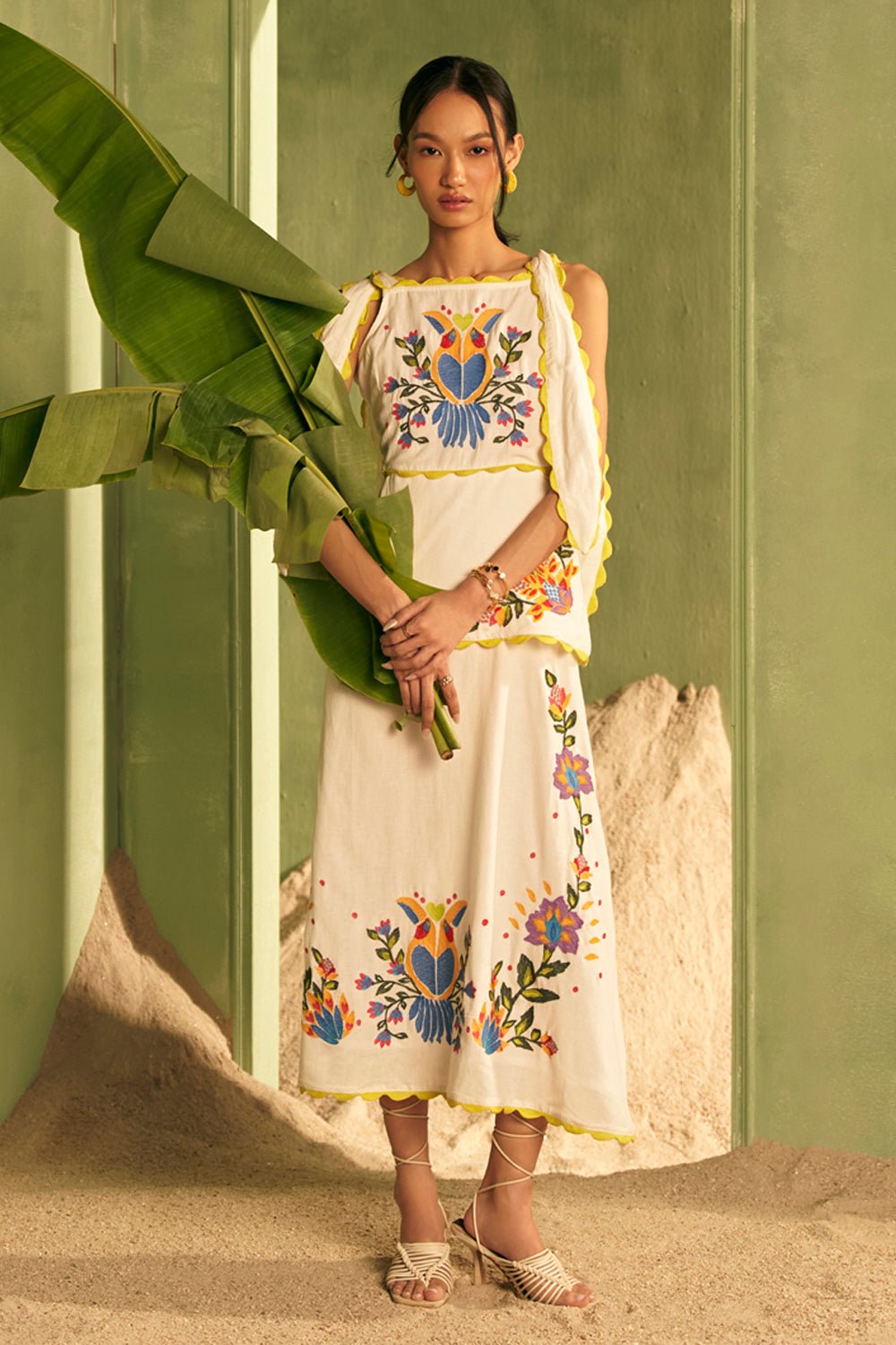 Bird Paradise Midi Dress