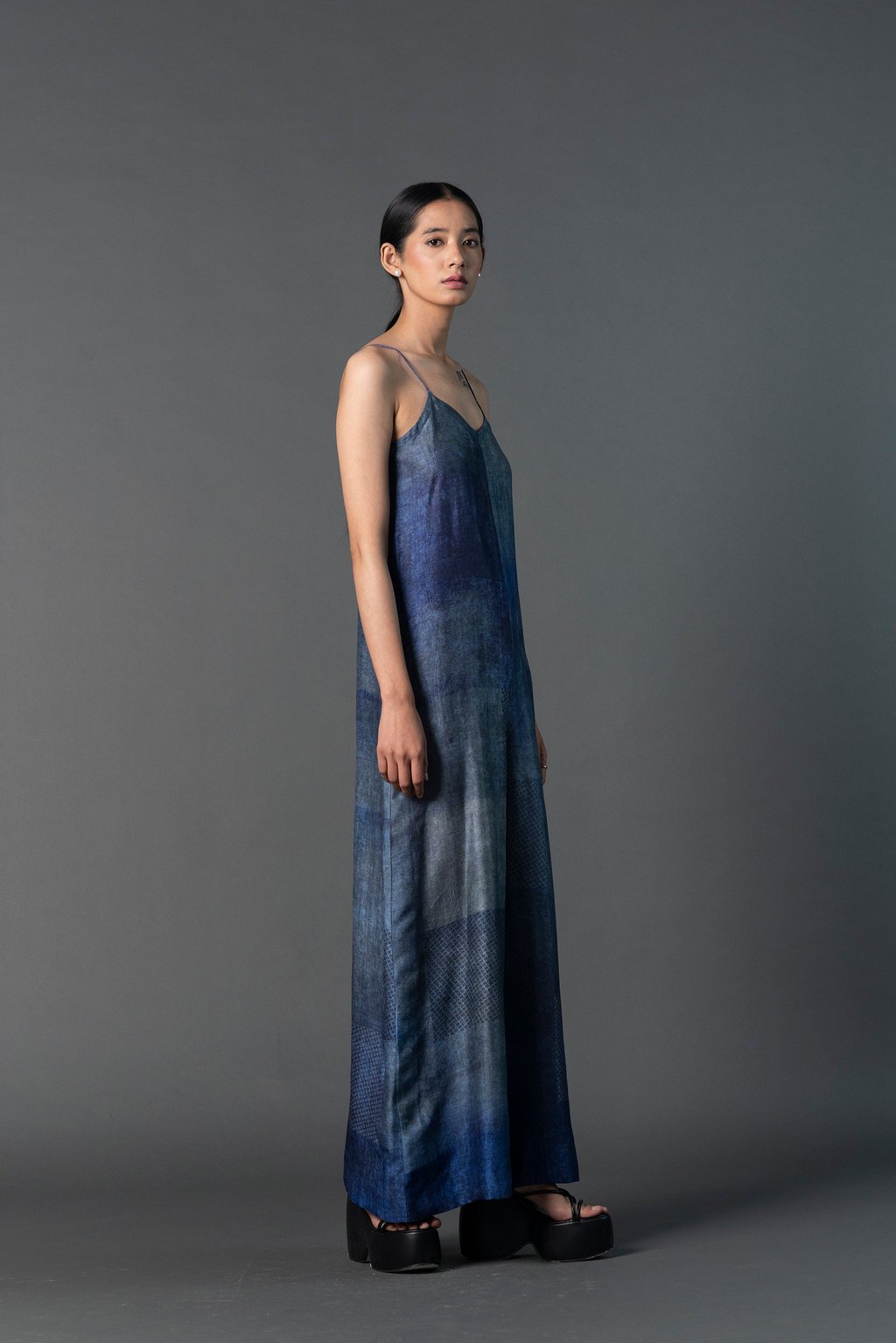 Array Bandhani Indigo Jumpsuit