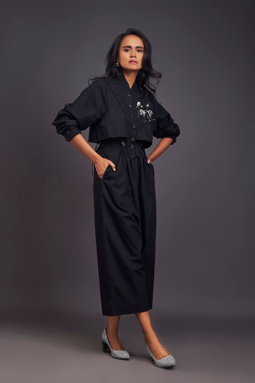 Utility Jumpsuit with Badges