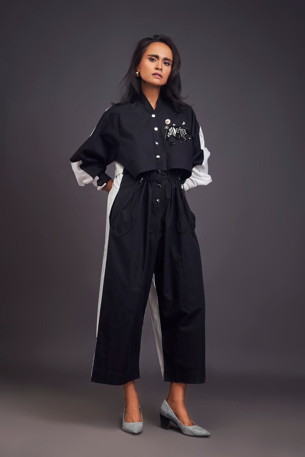 Utility Jumpsuit with Badges