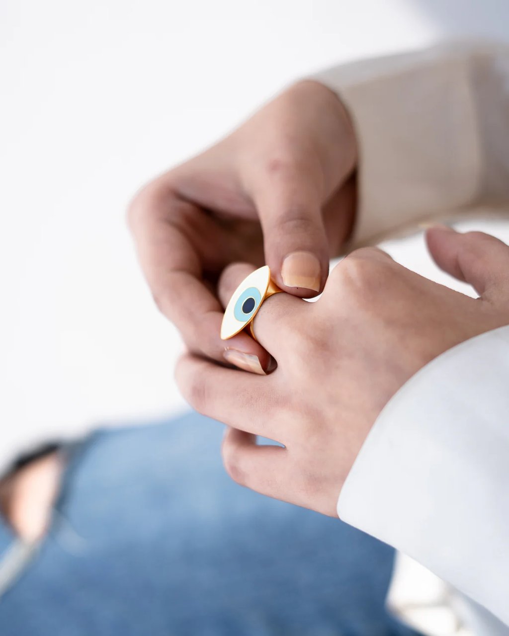 Evil Eye Adjustable Ring