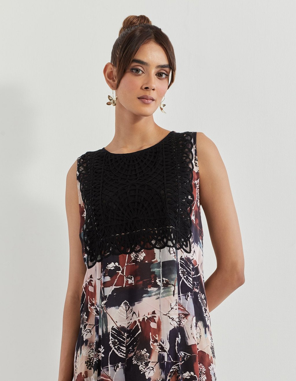 Black Dress in Modal Satin