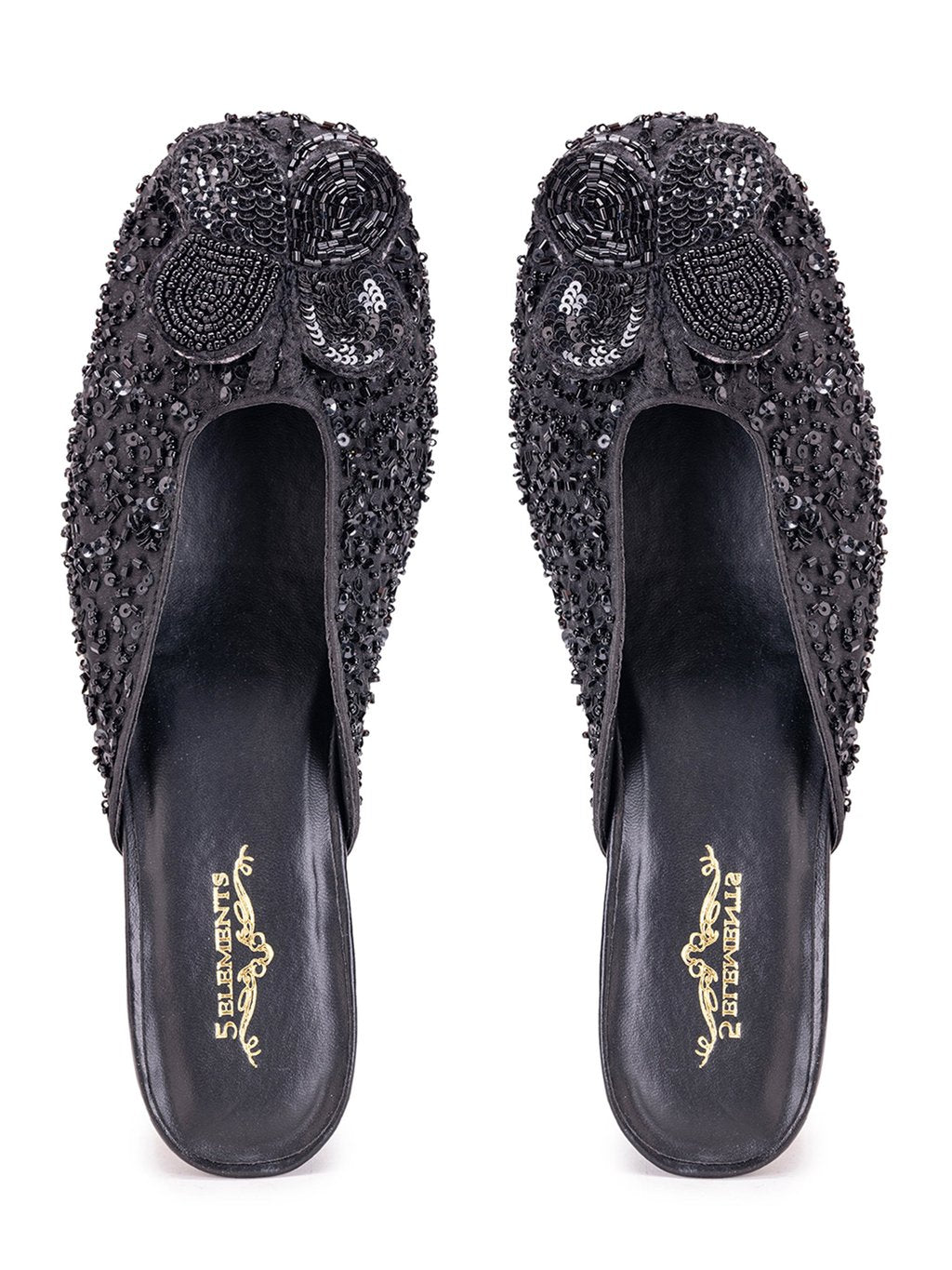 Indrani Black (Mule Heel)