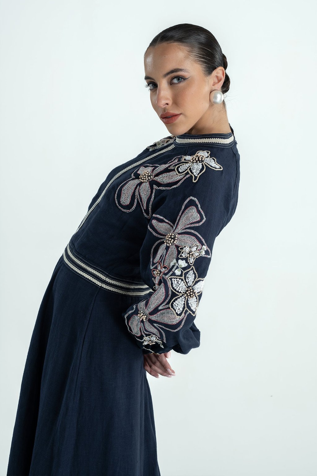 Banana Floral Dress Long  Gcc