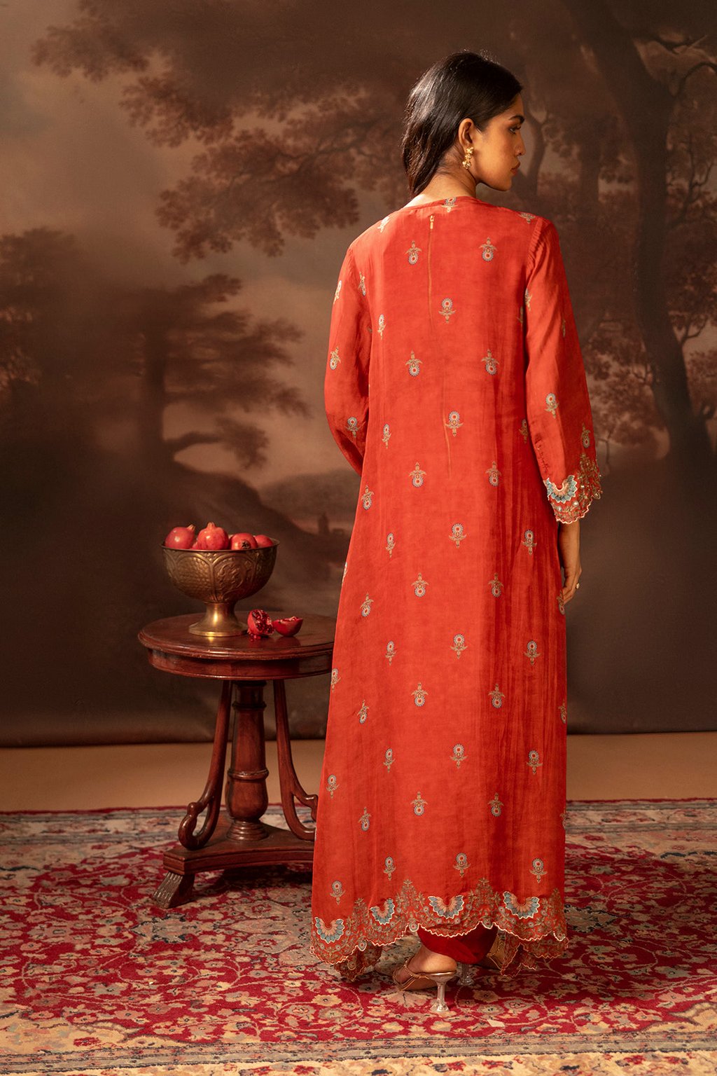 Eraya Embellished Drape Dress Set