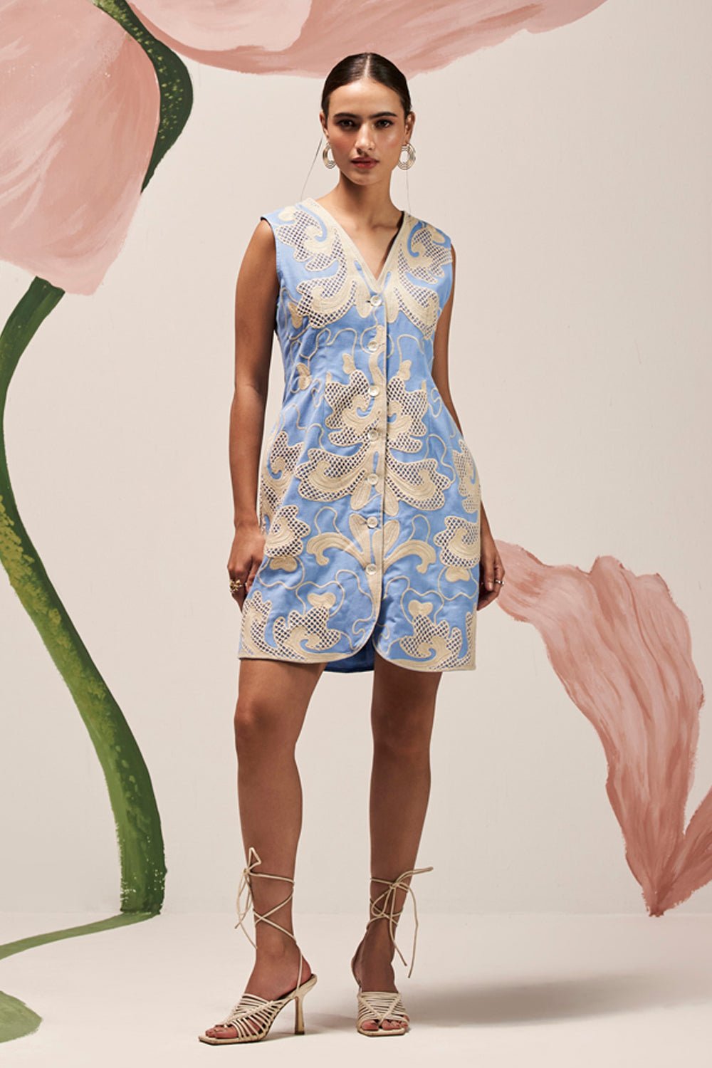 Pastel Hue Waistcoat Dress