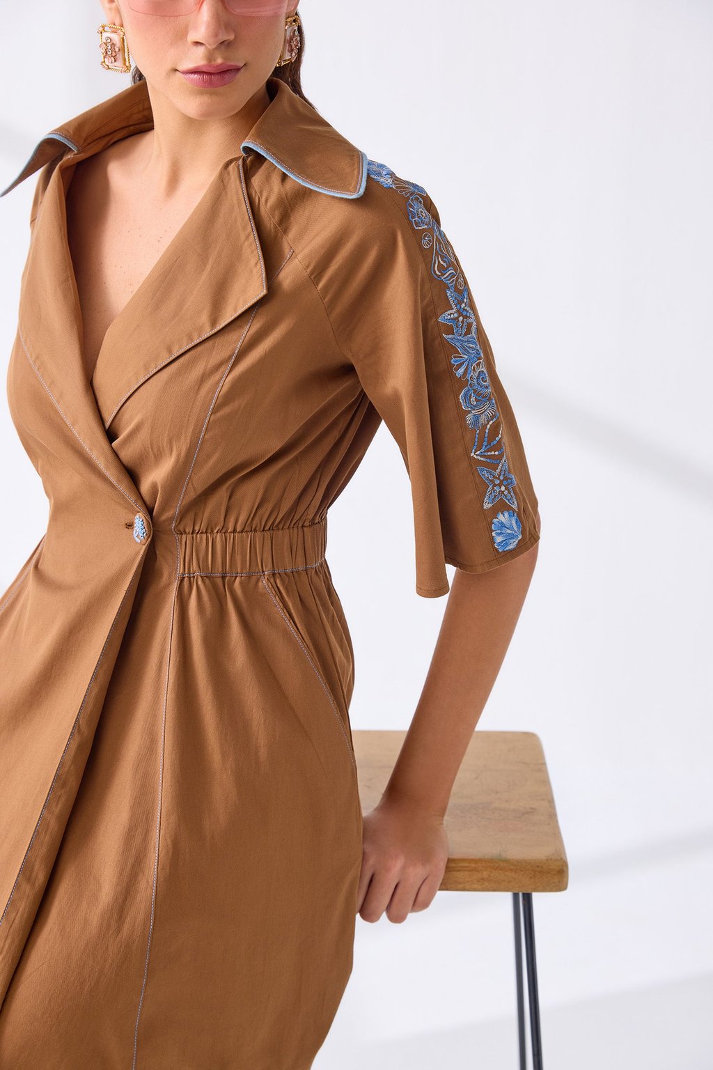 Melinda Dress Tan
