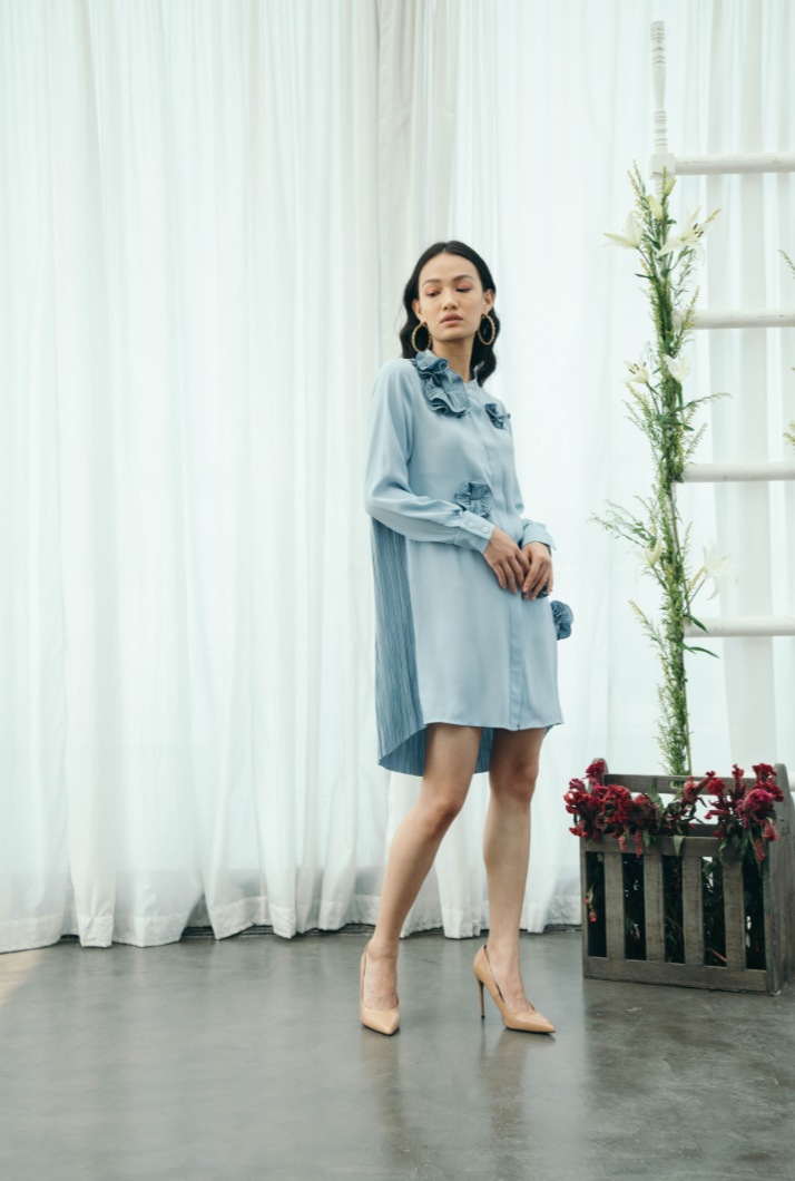 Flower Shirt Dress