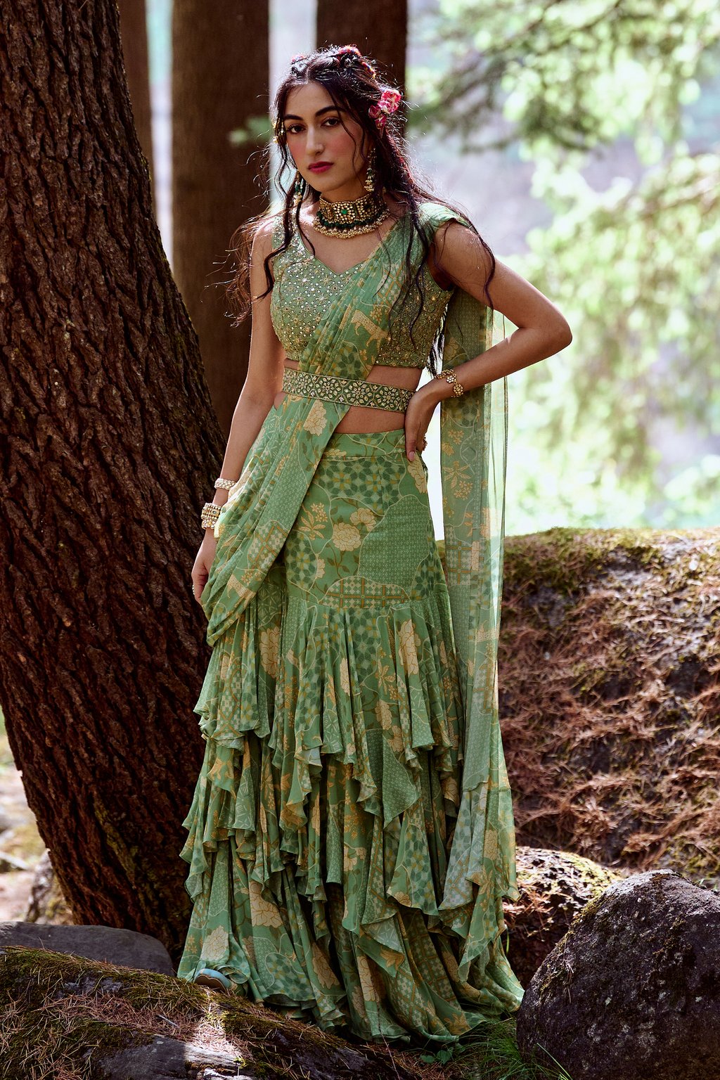 Malika Saree Set