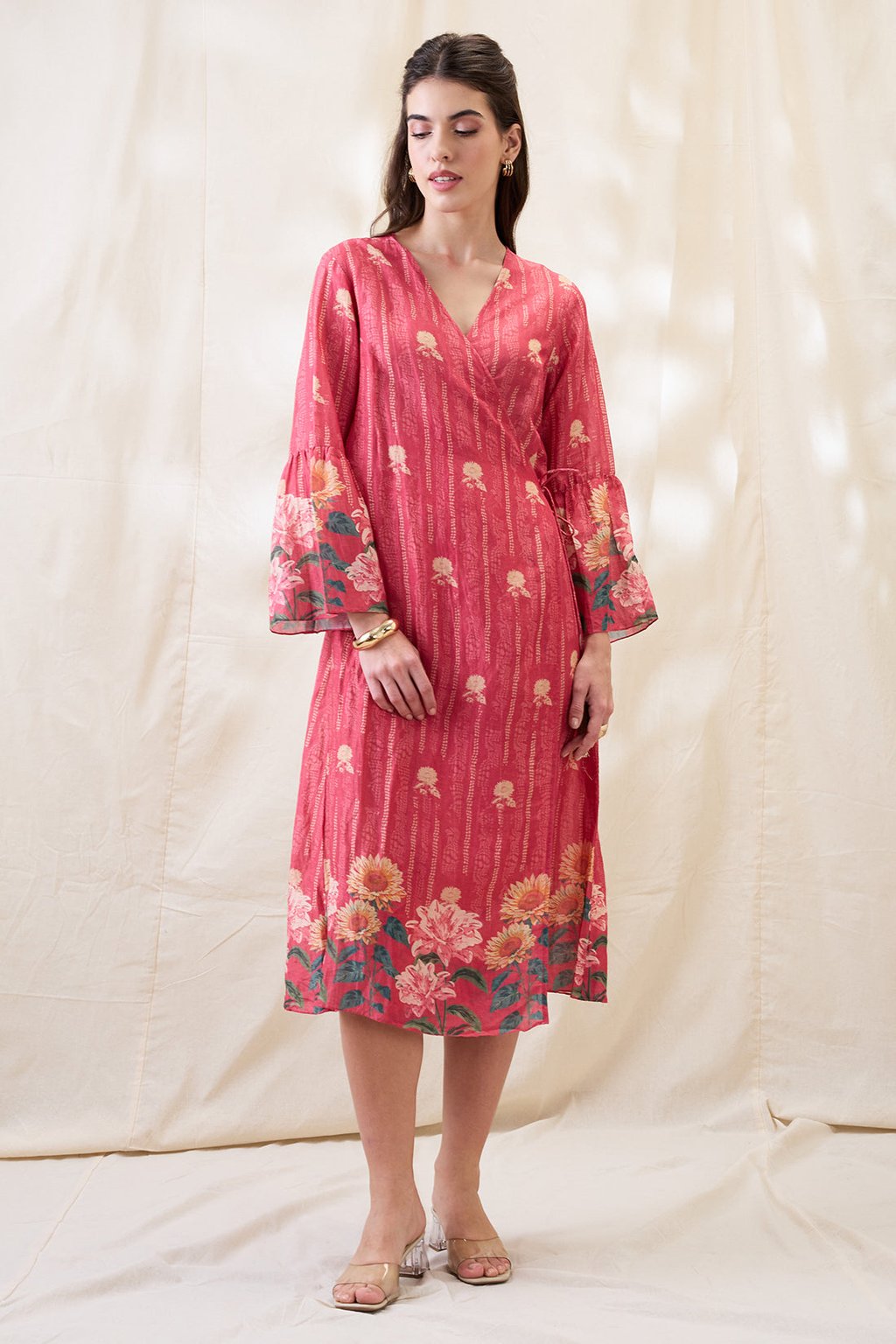 Ravya Front Overlapped Dress