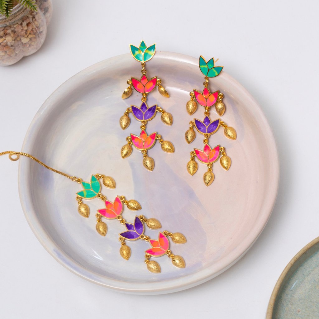 Mystic Lotus Earrings