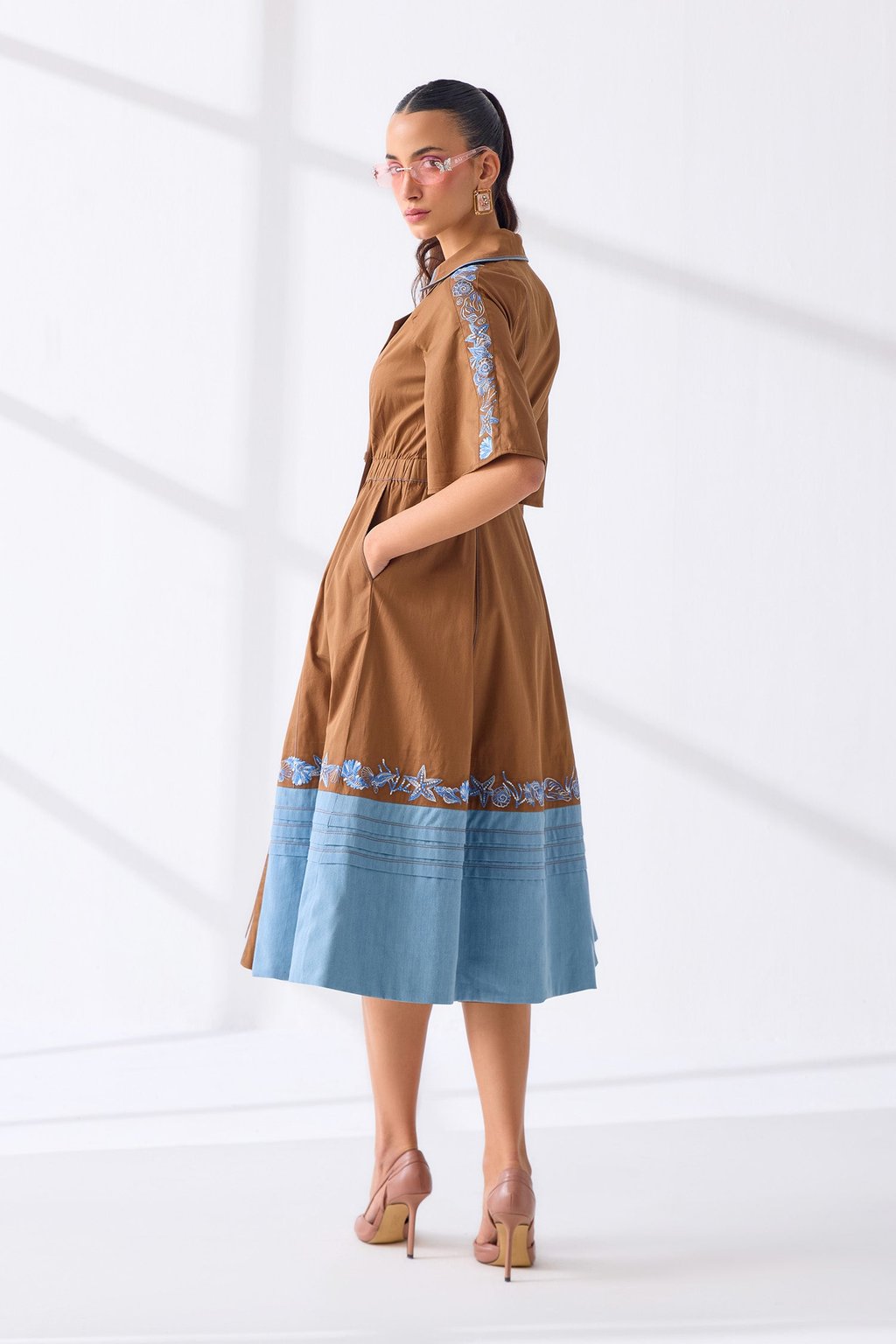 Melinda Dress Tan