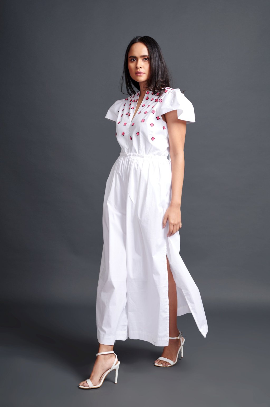 Jumpsuit with Embroidery