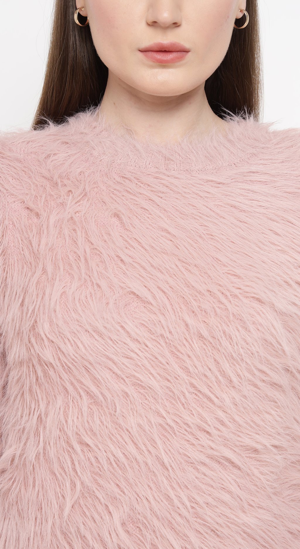 Faux Fur Mini Dress