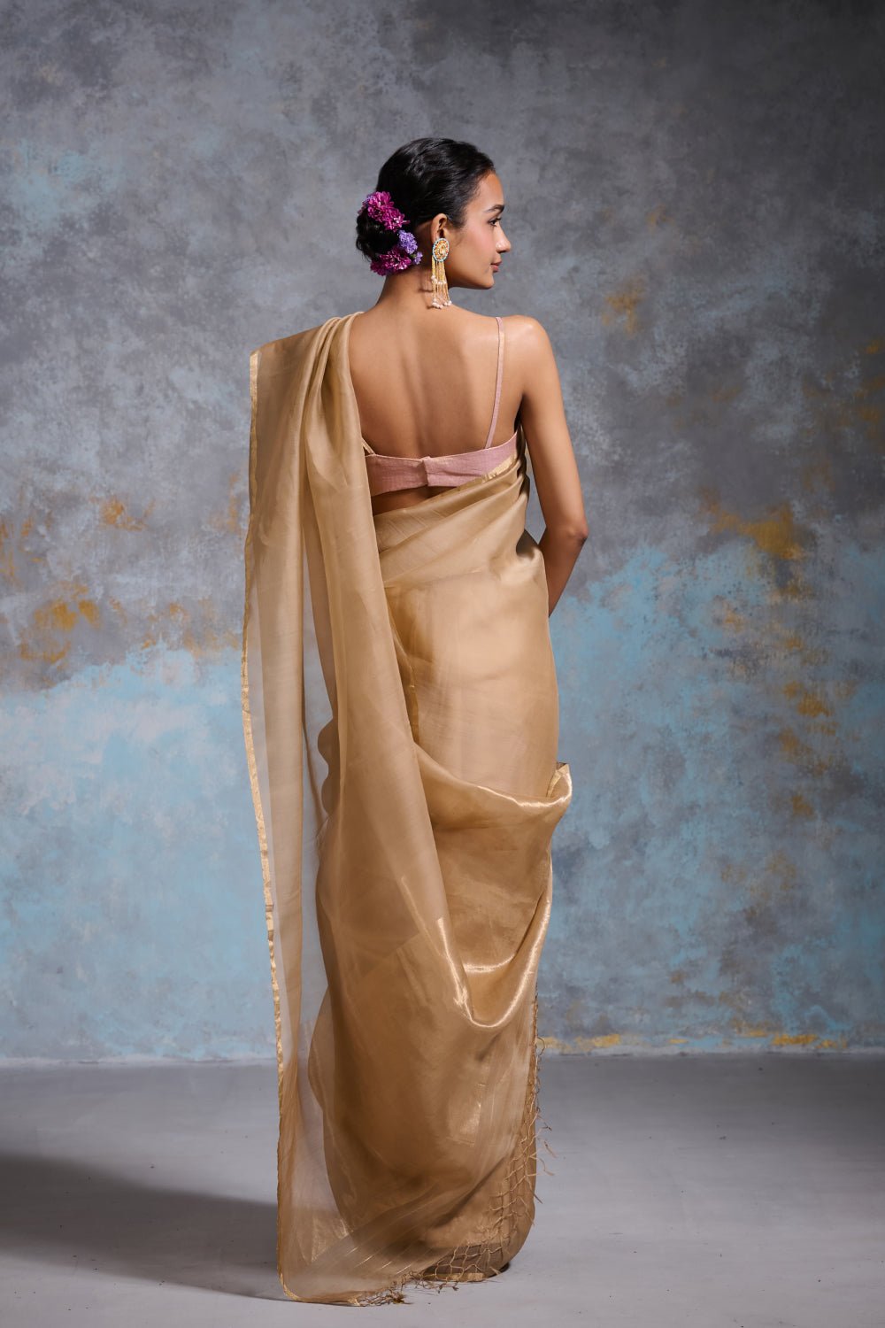 Arista Organza Gold Sarees