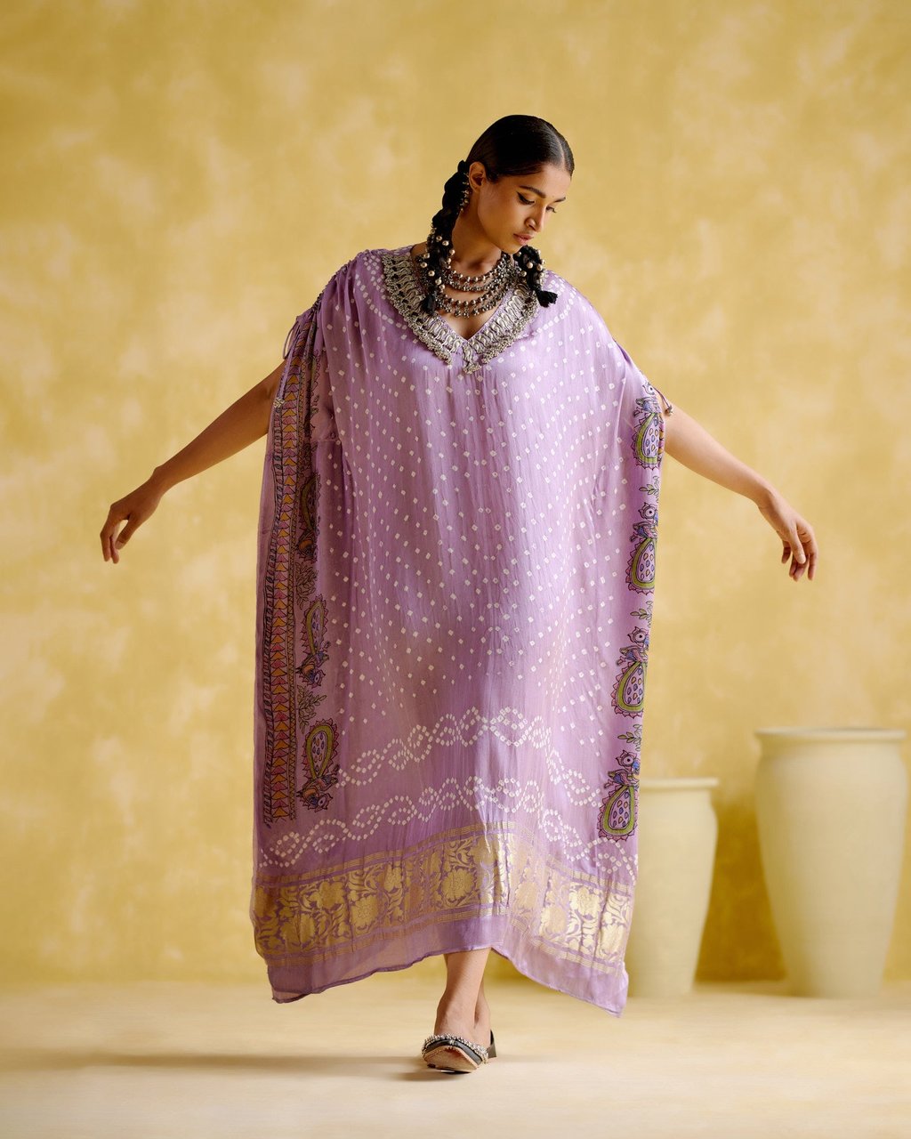 Anuradha Kalamkari Kaftan