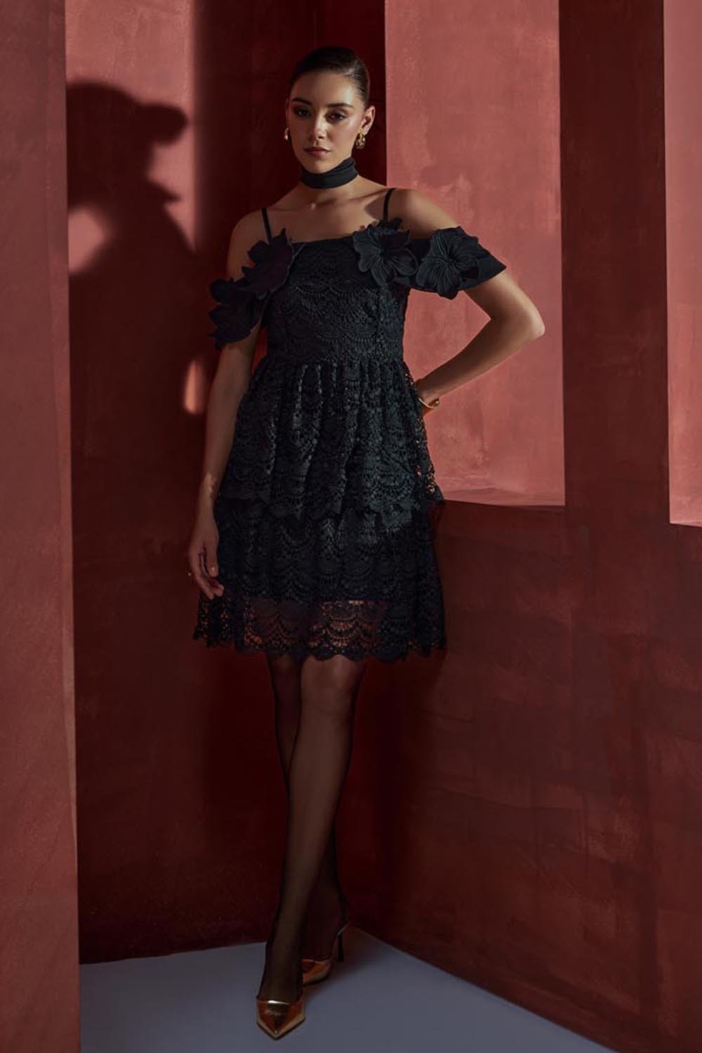 Off the Shouder Mini Dress