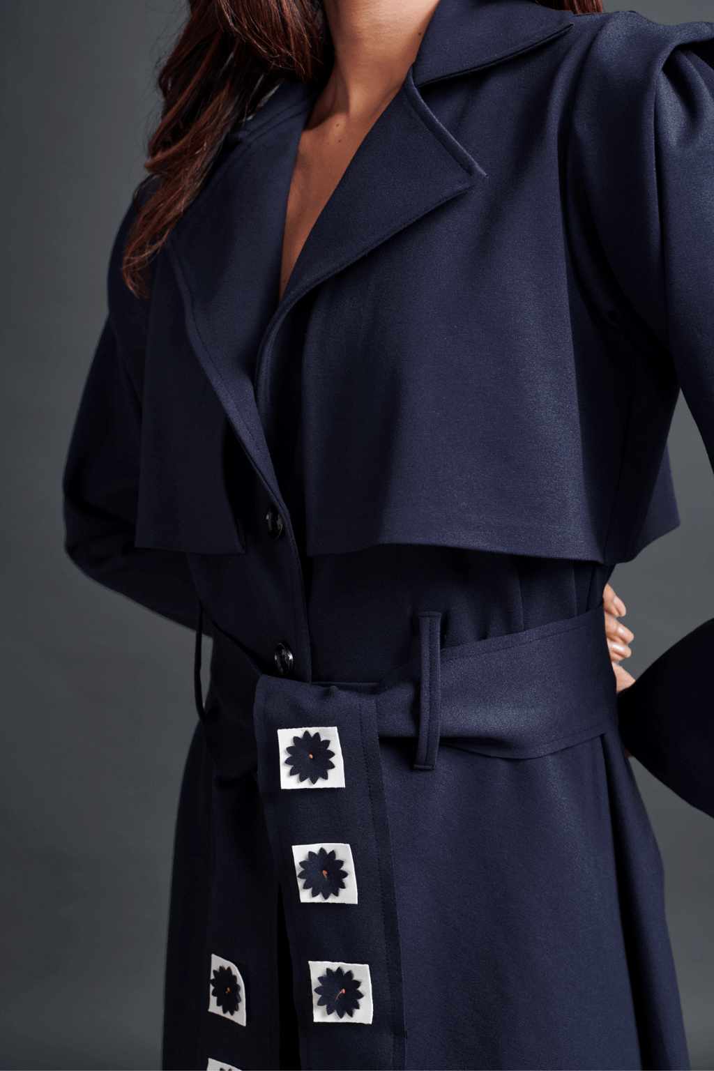 Jacket Dress with Sash Belt