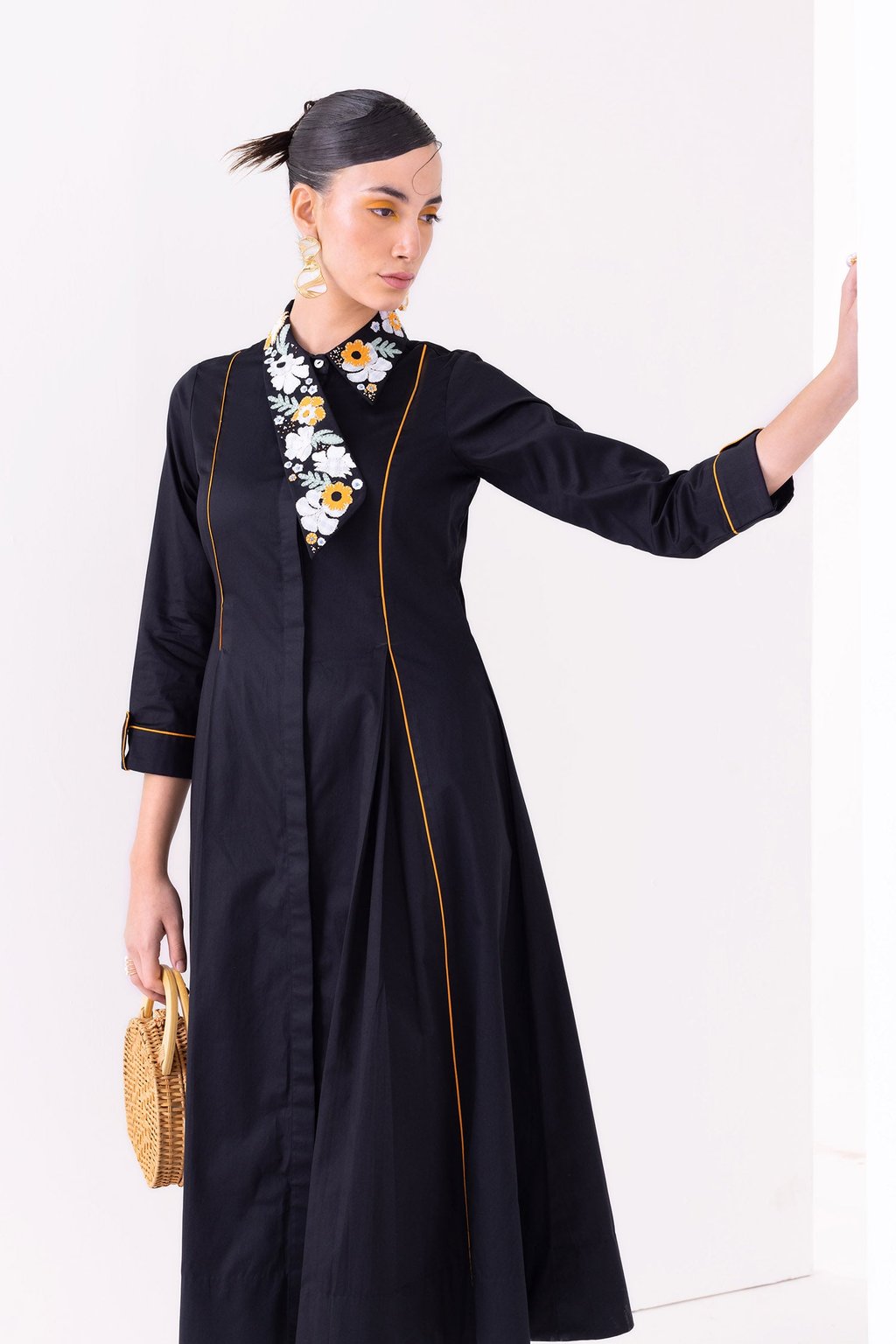 Miyake Dress Midi Black