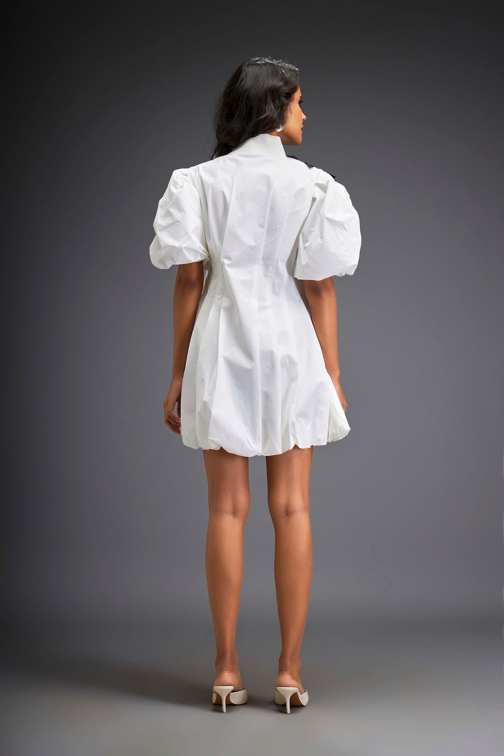Short Dress with Detailing on One Side