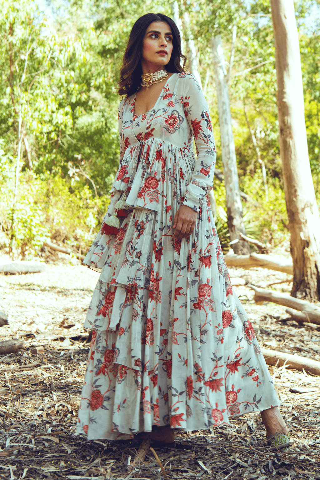 Sanvi Maxi Jacket Set