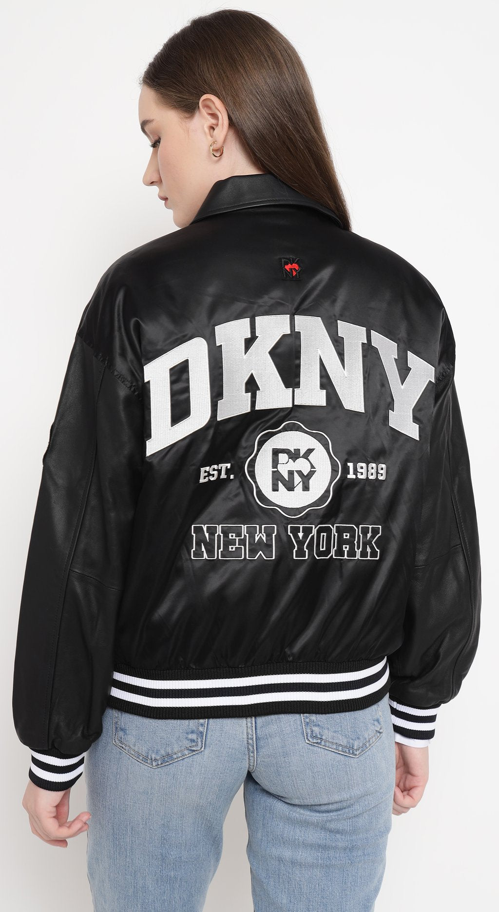 Bomber Jacket with Patch & Embroidery