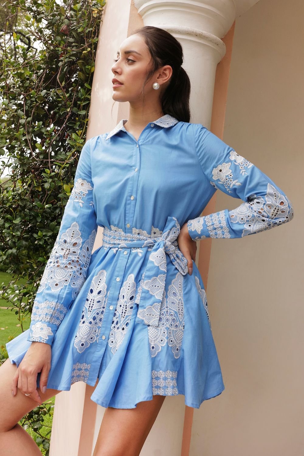 Cosmopolitan Broderie Anglaise Shirt Dress