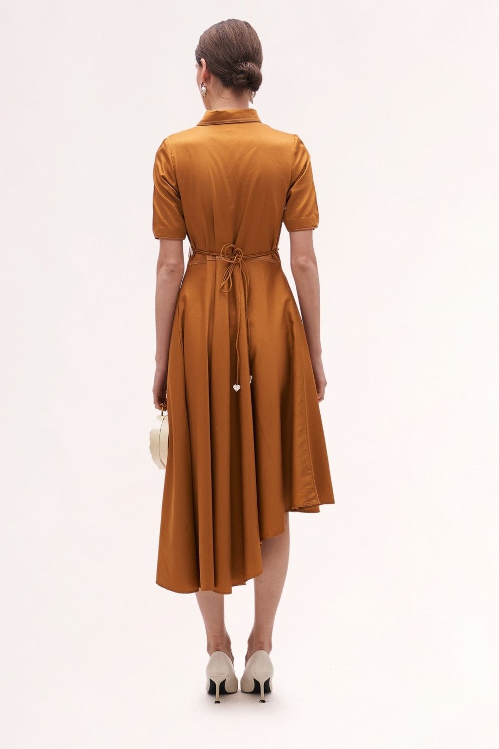 Cinnabon Embroidered Belted Dress