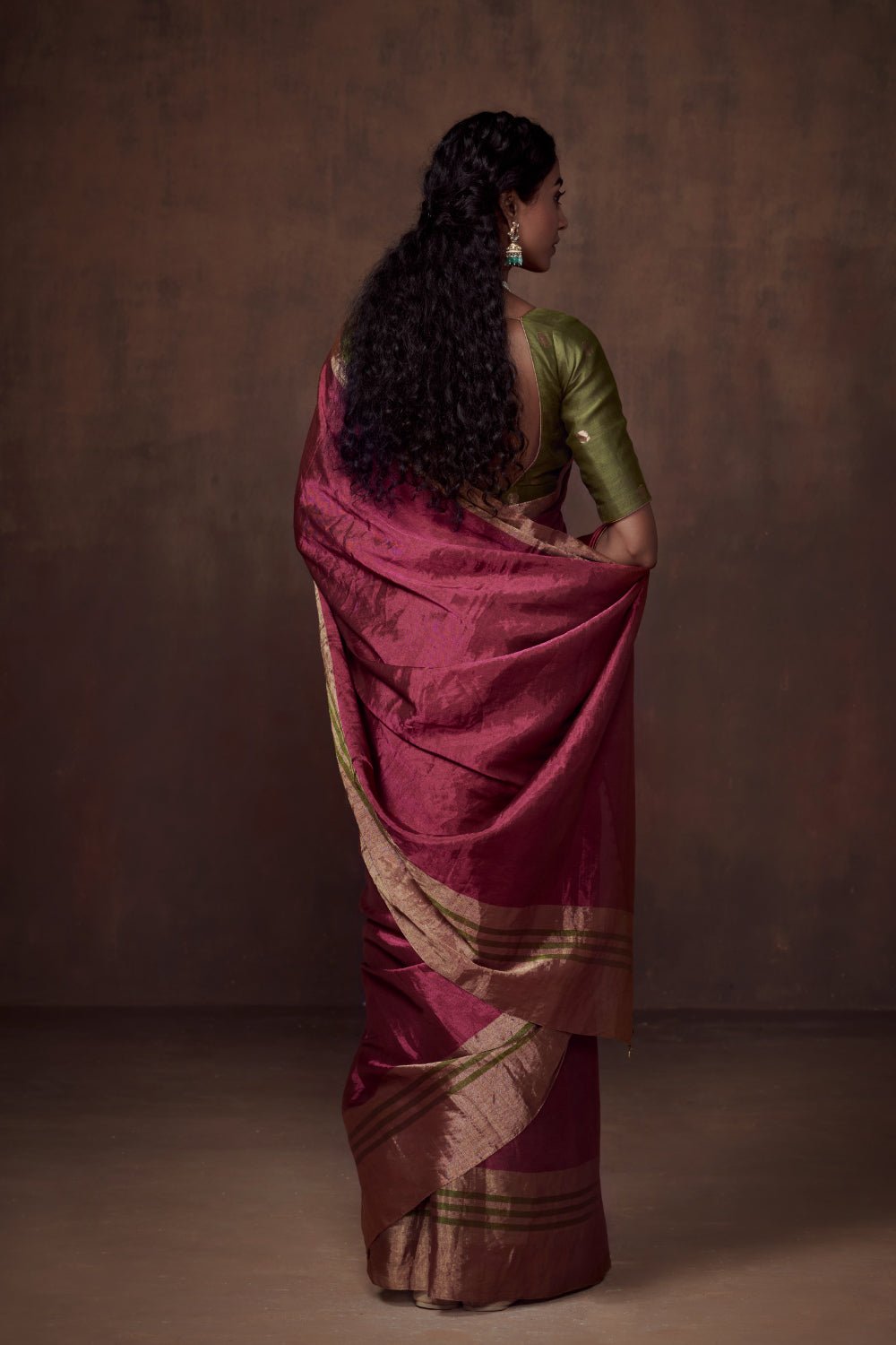 Bhama with Blouse Fabric