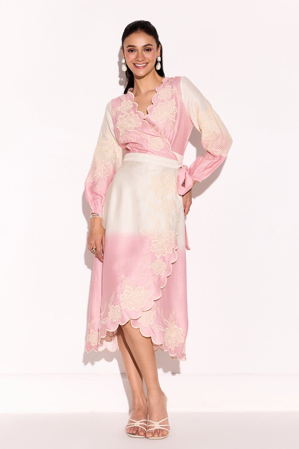 Como Ombre Wrap Dress