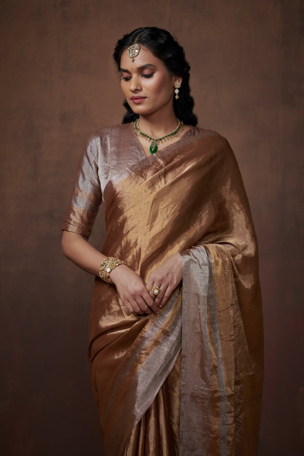 Sonam with Blouse Fabric