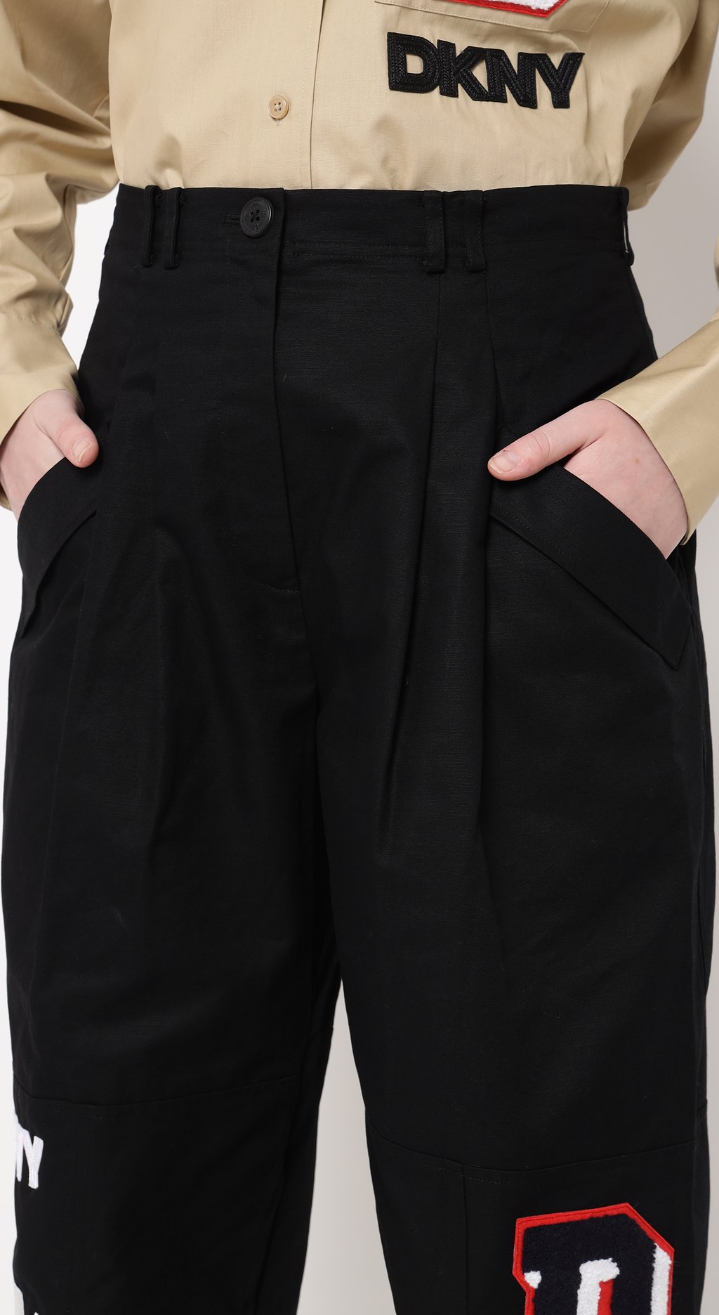 Heart of Ny Trousers with Patch & Embroidery