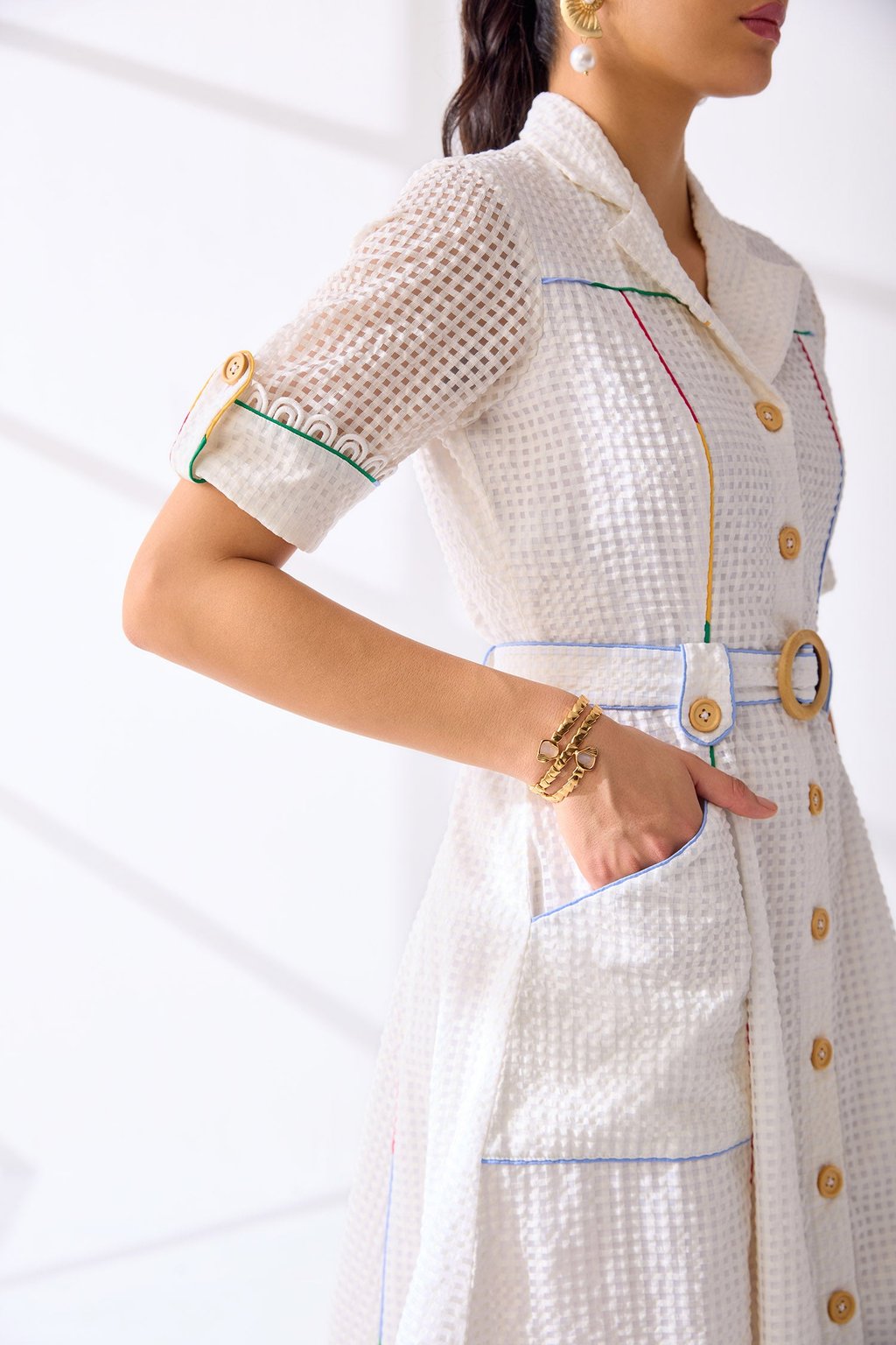 Hathway Dress White
