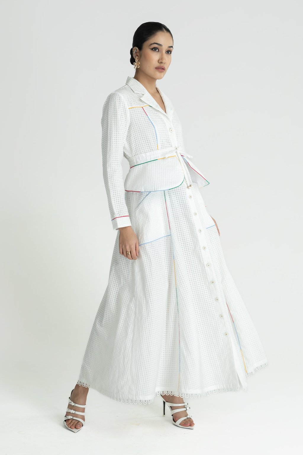 Hathway Belted Dress Long Gcc