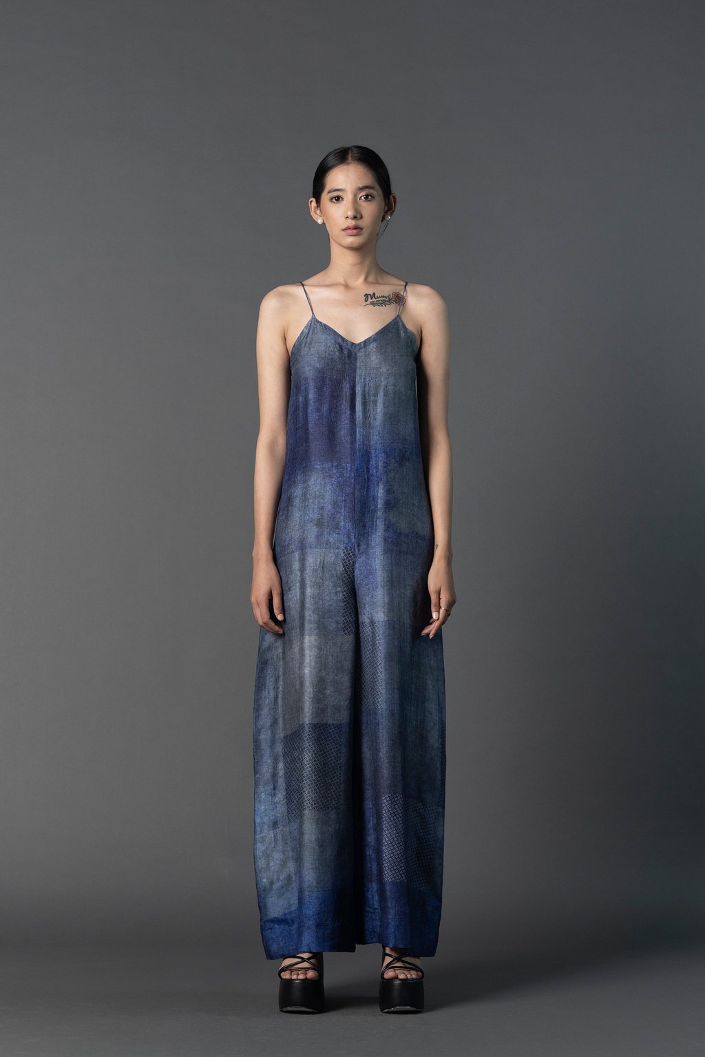 Array Bandhani Indigo Jumpsuit
