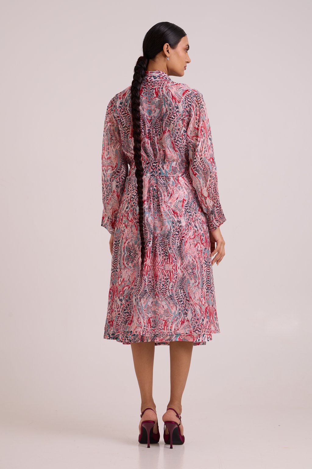 Joanne - Tropical Buzz Trench Jacket Set