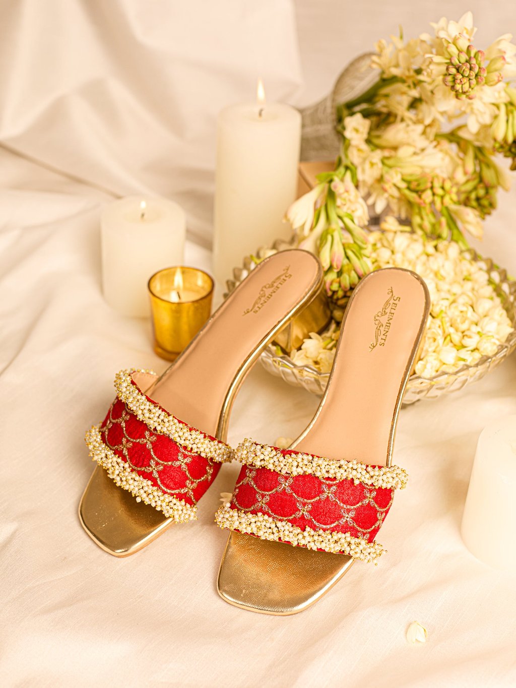 Adhika Red (Slider Heel)