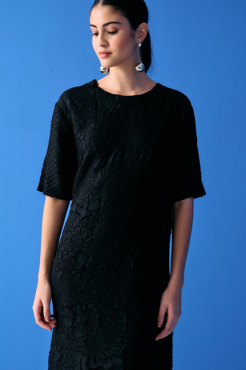 Flower Textured Dress