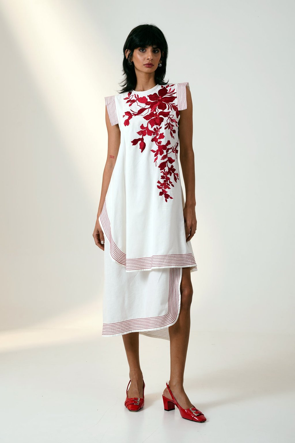 Marsala - Layered Midi Dress
