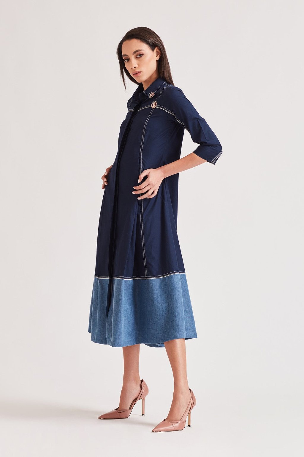 Madrid Denim Block Dress