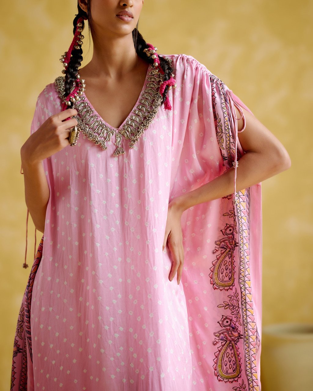 Anuradha Kalamkari Kaftan