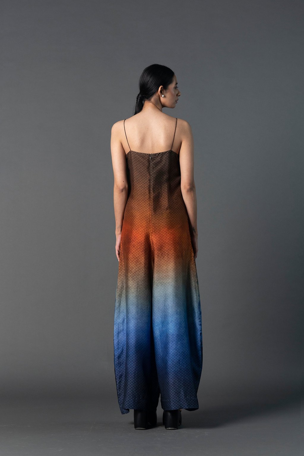 Array Leafy Rusty Blue Jumpsuit