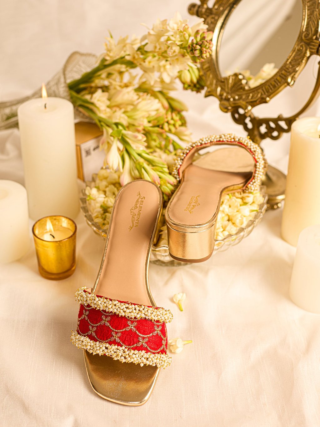 Adhika Red (Slider Heel)