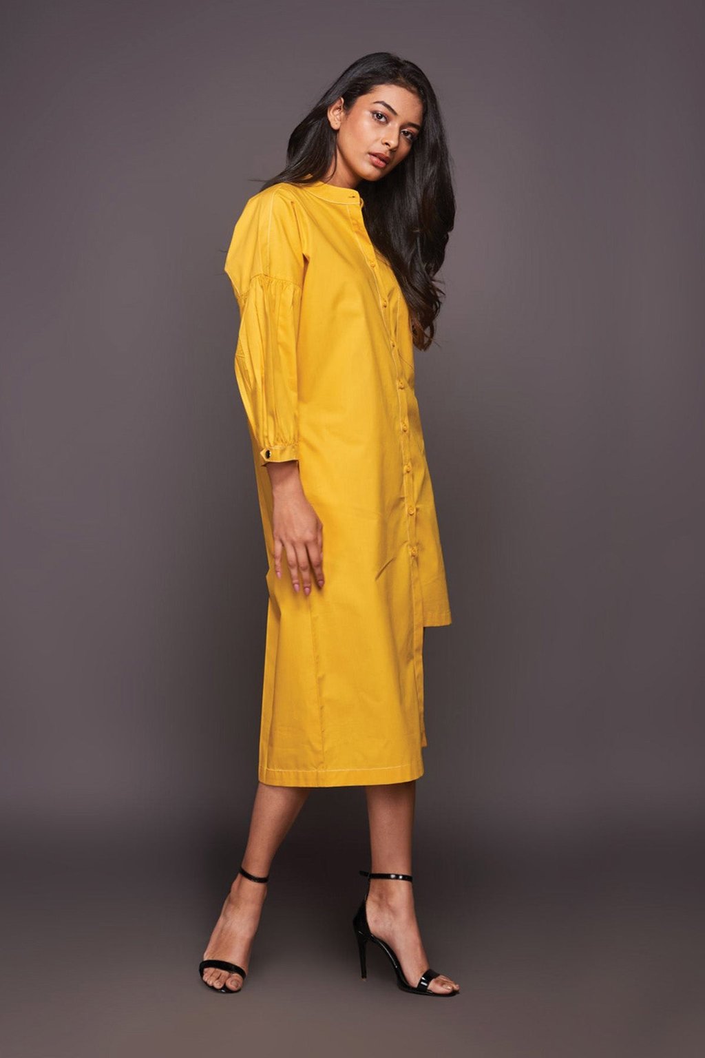 Asymmetric Shirt Dress