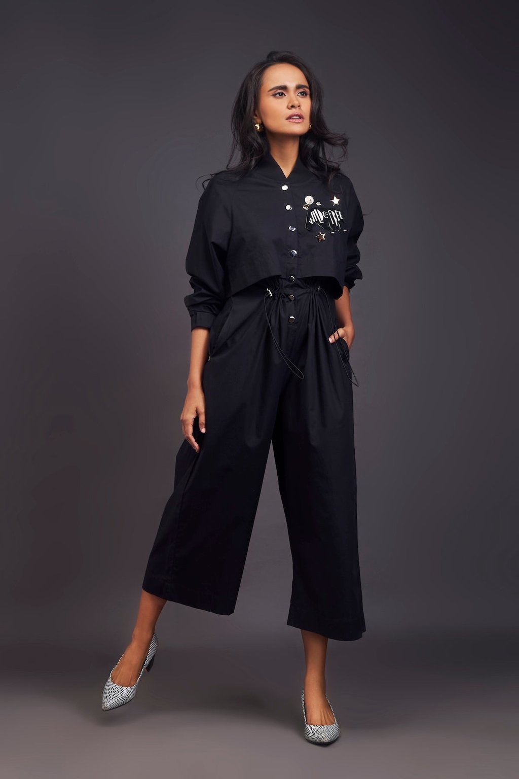 Utility Jumpsuit with Badges