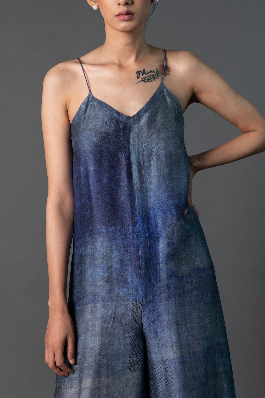 Array Bandhani Indigo Jumpsuit